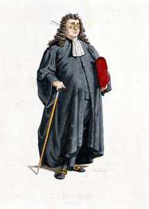 Le Notaire in "Masques et bouffons"（意大利喜剧），莫里斯-桑的文字和绘画，A. 曼索的蚀刻版，乔治-桑的序言，巴黎，米歇尔-莱维兄弟公司 作者 莫里斯·桑德
