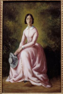 歌手宝琳·维亚多 (Pauline Viardot) 的肖像 (1821-1910) 莫里斯·桑 (1823-1889) 的绘画 19 世纪巴黎，浪漫生活博物馆 - 歌手宝琳·维亚尔多 (Pauline Viardot) 的肖像 (1821-1910)。 莫里斯·桑 (1823-1889) 的绘画 作者 莫里斯·桑德