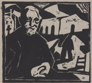 坐着的人 作者 Maurits de Groot（艺术家签名）