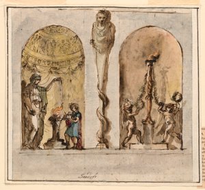 绘画，彩绘墙饰，1800-1830 年