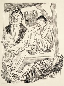 晚上 作者 马克斯·贝克曼