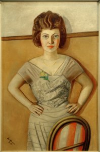 海德尔博士夫人的画像。一位罗马尼亚妇女的画像 作者 马克斯·贝克曼