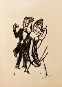 跳舞的小夫妻 作者 马克斯·贝克曼