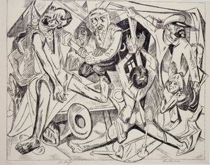 Malepatrus，马克斯·贝克曼（Max Beckmann，1884-1950）创作，石版画。 德国，20世纪。 作者 马克斯·贝克曼