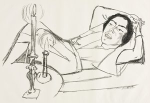 躺着的女人（约翰娜-勒布肖像） 作者 马克斯·贝克曼
