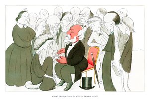 罗伯特·布朗宁（Robert Browning），与布朗宁学会喝茶，1904年。