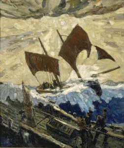 英吉利海峡上的一个事件，1919年。
