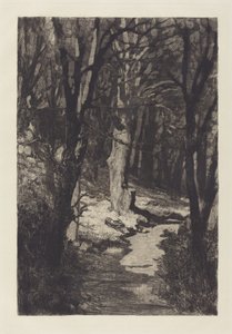 Im Walde In the Forest, 1883. 作者 马克斯·克林格