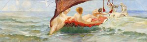 金星在壳架上。阿尔伯斯别墅的墙壁装饰的一部分，1884-1885年。 作者 马克斯·克林格