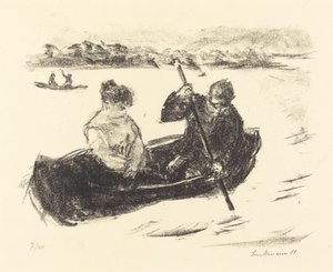 独木舟，1919年。 作者 马克斯·利伯曼