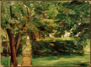 东望恩塞（Wannsee）的绿篱花园 作者 马克斯·利伯曼