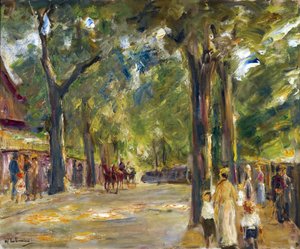 马克斯-利伯曼(1847-1935)的 "万世之路 "上的人物。布面油画，尺寸：60.4x72.5，约1920年，私人收藏 作者 马克斯·利伯曼