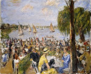 Wannsee的Garden Cafe； Wannsee的花园咖啡厅 作者 Max Liebermann