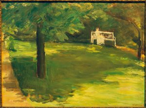 Wannseegarten板栗树下的花园长凳 作者 马克斯·利伯曼
