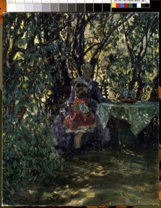 "Jardin dans une villa de Wannsee a Berlin"（柏林万湖别墅的花园） Peinture de Max Liebermann (1847-1935) 1911 Mikalojus Konstantinas Ciurlionis 美术馆，考纳斯，立陶宛 作者 马克斯·利伯曼