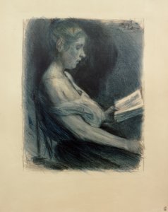 M.Liebermann，读书的女孩 作者 马克斯·利伯曼