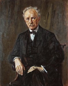作曲家理查德·乔治·施特劳斯（Richard Georg Strauss）的肖像，1864-1949年，1918年。 作者 马克斯·利伯曼