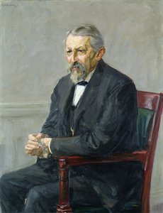 自然科学家赫尔曼·斯特雷贝尔（Hermann Strebel（1834-1914））1905年（布面油画） 作者 马克斯·利伯曼