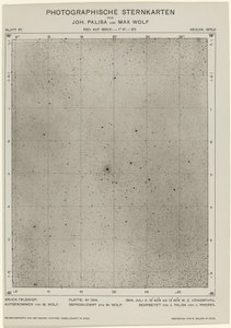 Photographische Sternkarten 1904年7月6日，1649。创作者：Max Wolf, Johann Palisa. 作者 马克斯·沃尔夫，约翰·帕利萨