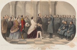 维多利亚女王和阿尔伯特亲王会见克里米亚退伍军人，约于1855年 作者 马克斯和西蒙·比格