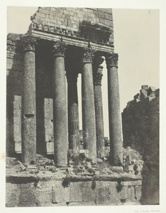 Baalbeck Heliopolis, Temple Of Jupiter, View Taken from the South-East Angle, Syria, 184951, printed 1852. 作者 马克西姆·杜营