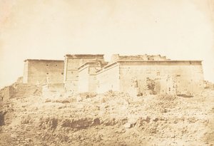 菲莱的伊希斯神庙群--从北面看，1850年4月。 作者 马克西姆·杜营