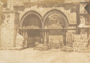 圣墓教堂的外墙，耶路撒冷第1号，1850年8月19日。 作者 马克西姆·杜营