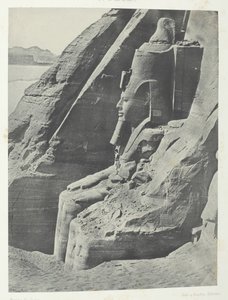 Ibsamboul，东方巨像Phrè的Spéos，从侧面看，努比亚，184951，1852年印刷。 作者 马克西姆·杜营
