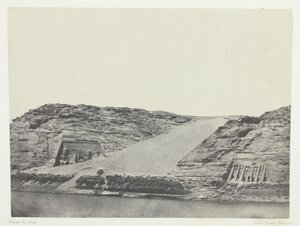 伊布桑布尔，《Les Deux Spéos》；努比，《埃及、努比、巴勒斯坦和叙利亚》画册（1852 年）第 101 幅图版 作者 马克西姆·杜营