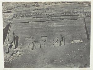 Ibsamboul，《努比亚Phrè的大Spéos总览》，184951年，1852年印刷。 作者 马克西姆·杜营