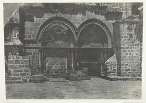 耶路撒冷，圣墓教堂的下拱廊，巴勒斯坦，184951年，1852年印刷。