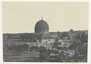 耶路撒冷，奥马尔清真寺，巴勒斯坦，184951年，1852年印刷。 作者 马克西姆·杜营