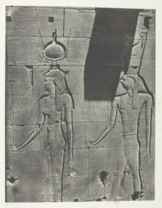 Kalabscheh, Sculptures De La Façade Postérieure Du Temple, Nubia, 184951, printed 1852. 作者 马克西姆·杜营
