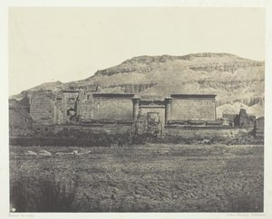 Médinet-Habou,Rines的总视图，底比斯，184951，1852年印刷。 作者 马克西姆·杜营