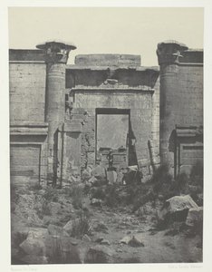 梅迪奈特-哈布，图特摩西姆广场，底比斯，184951，1852年印刷。 作者 马克西姆·杜营