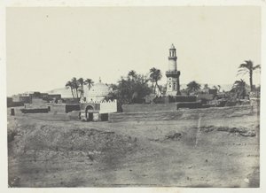 上埃及的阿里夫清真寺和穆拉德-贝伊墓，《埃及、努比亚、巴勒斯坦和叙利亚》（1852 年）画册中的插图 13 作者 马克西姆·杜营
