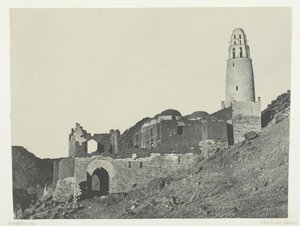 努比亚巴布村的贝拉尔清真寺，184951年，1852年印刷。 作者 马克西姆·杜营