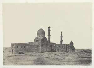 清真寺和阿尤布人的坟墓，开罗，184951年，1852年印刷。 作者 马克西姆·杜营