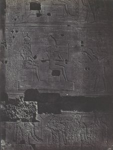 努比亚。菲罗的伊希斯大庙。西墙，1850年。 作者 马克西姆·杜营
