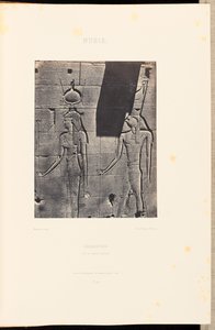 努比亚卡拉布什伊希斯与荷鲁斯-阿尔西埃西 作者 Louis Désiré Blanquart Evrard