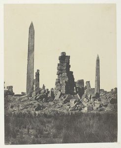 卡纳克宫，方尖碑，底比斯，184951，1852年印刷。 作者 马克西姆·杜营