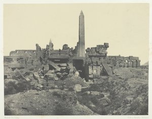 卡纳克宫，花岗岩圣殿和大殿，底比斯，184951，1852年印刷。 作者 马克西姆·杜营