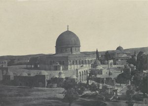 巴勒斯坦。耶路撒冷。奥马尔的清真寺，1850年。
