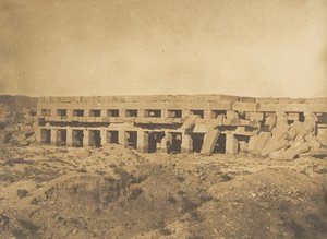 图特梅斯三世的长廊--卡纳克宫底比斯的最后一个长廊，1849-50。 作者 马克西姆·杜营