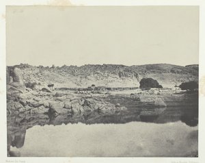 尼罗河北岸的Abu-Koli村，摄于努比亚Philo以北的景色，184951。 作者 马克西姆·杜营
