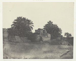 努比亚菲罗的罗马防御工事遗址，184951年，1852年印刷。 作者 马克西姆·杜营