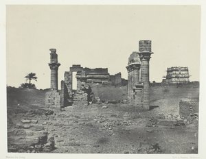 Hermontis神庙，上埃及，184951年，1852年印刷。 作者 马克西姆·杜营