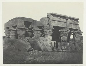 上埃及的翁博斯神庙，《埃及、努比亚、巴勒斯坦和叙利亚》（1852 年）画册中的第 65 幅插图 作者 马克西姆·杜营