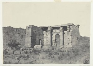努比亚Tafeh古塔菲斯神庙，184951年，1852年印刷。 作者 马克西姆·杜营