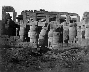 埃及神庙遗址，1852年。